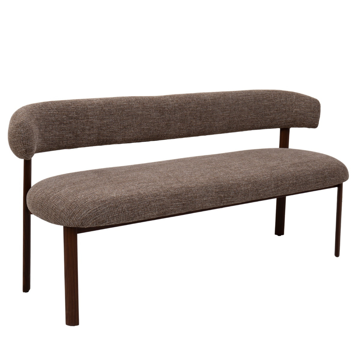 DÉJA Living Eetkamerbank Alamo - Taupe/Walnoot - 180cm