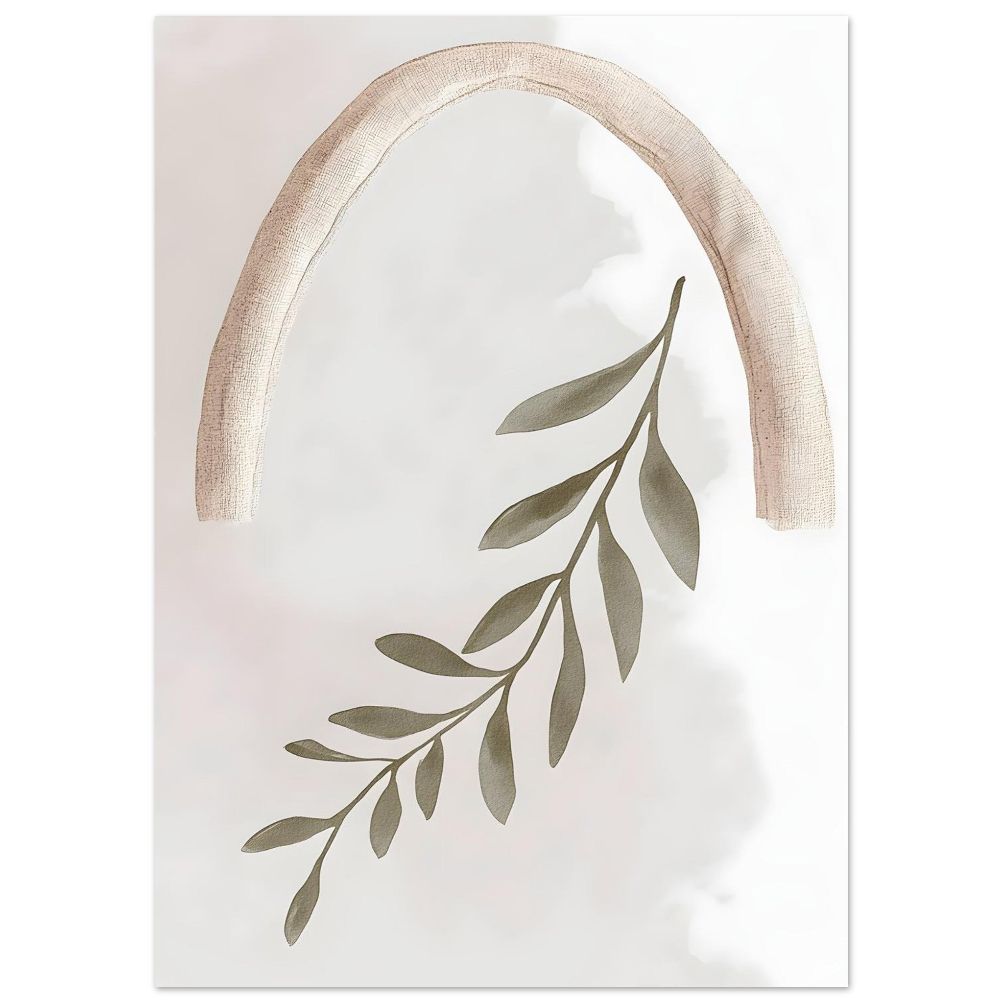 Artfulprints Poster Boho – Olive reach - 50x70 cm - Groen