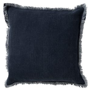 BURTO – Sierkussen 45×45 cm – gewassen katoen – Insignia Blue – donker BURTO – Sierkussen 45×45 cm – gewassen katoen – Insignia Blue – donker