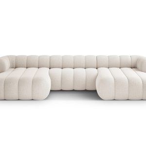 Cosmopolitan Design Panoramische bank Koge 6-zits, chenille lichtbeige Cosmopolitan Design Panoramische bank Koge 6-zits, chenille lichtbeige