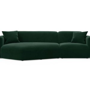 Cosmopolitan Design Modulaire hoekbank links Strino 3-zits, flueel fle Cosmopolitan Design Modulaire hoekbank links Strino 3-zits, flueel fle