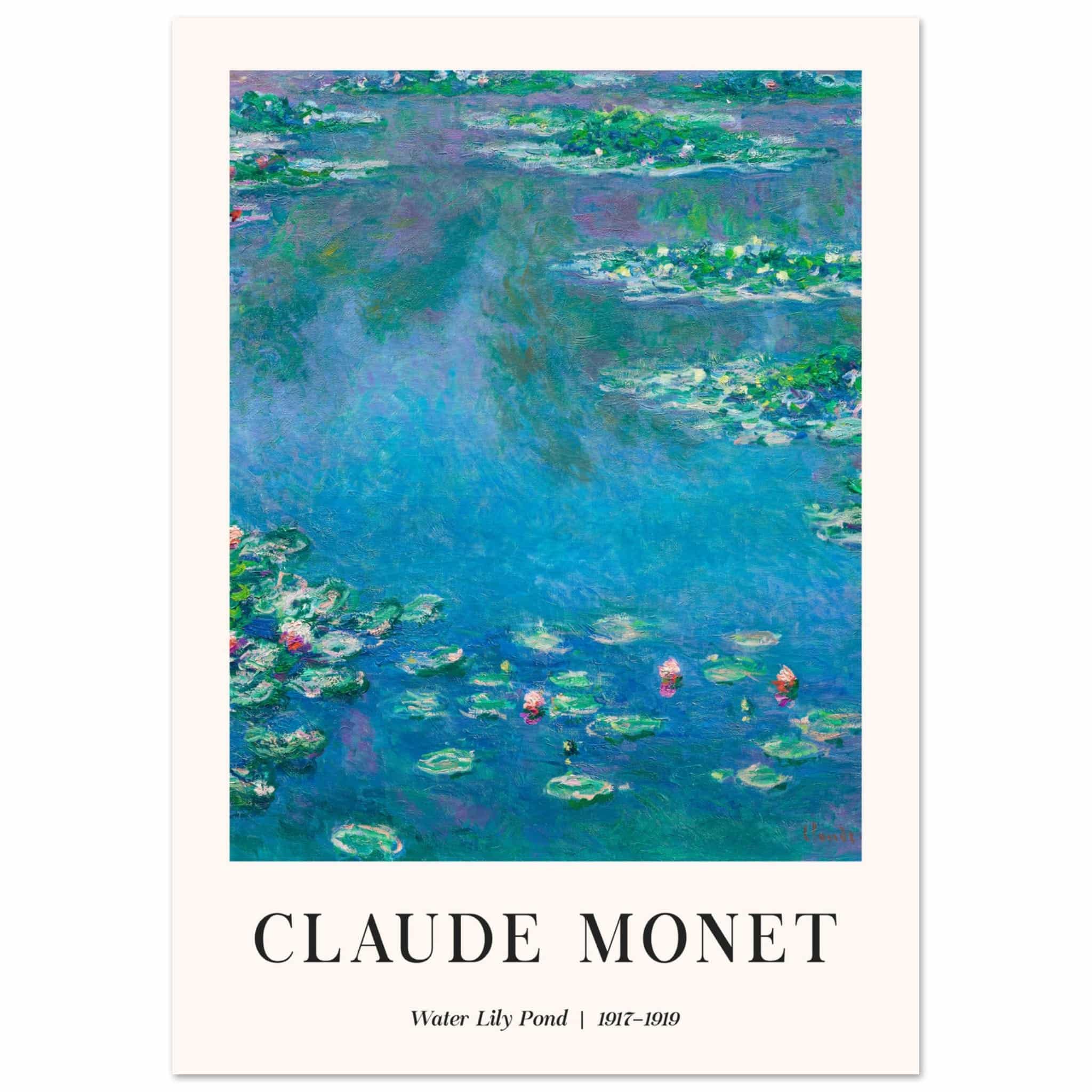 Artfulprints Poster Claude Monet - Water lily pond - A4 21x29.7 cm - B