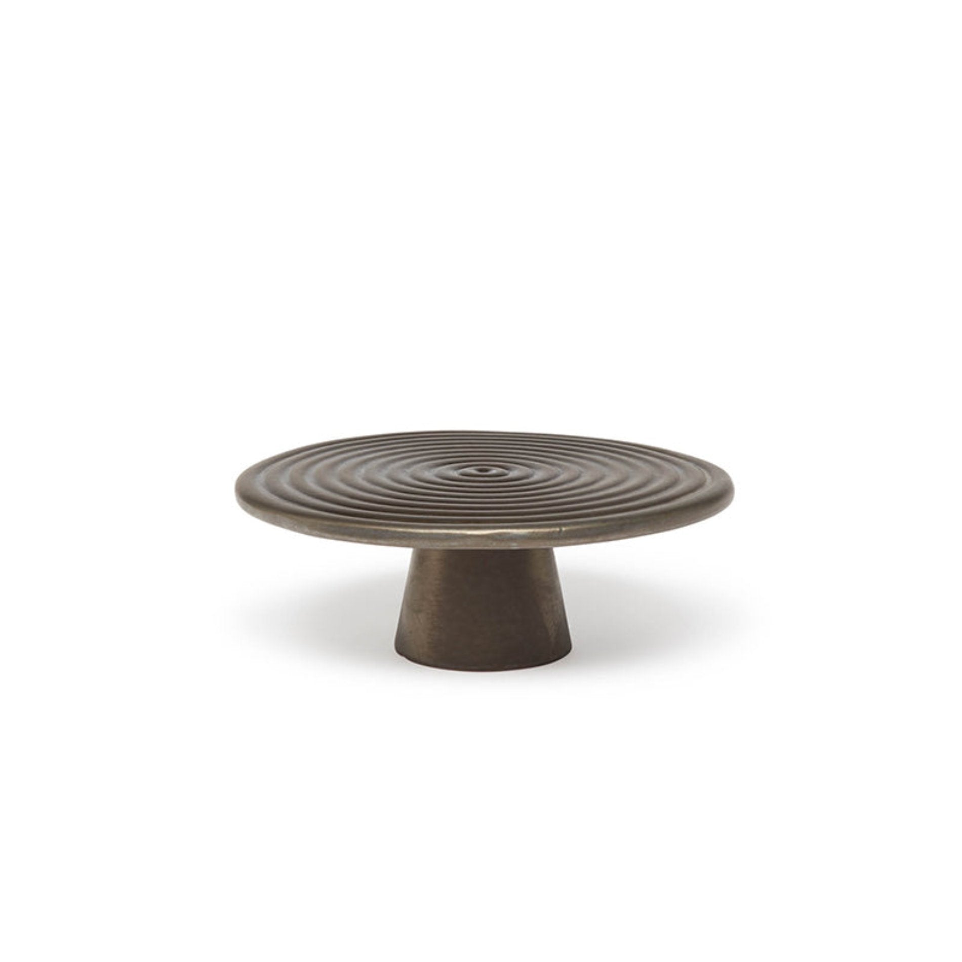 Dutchdeluxes Taartplateau in Keramiek - Platinum - Matt - 20cm diamete