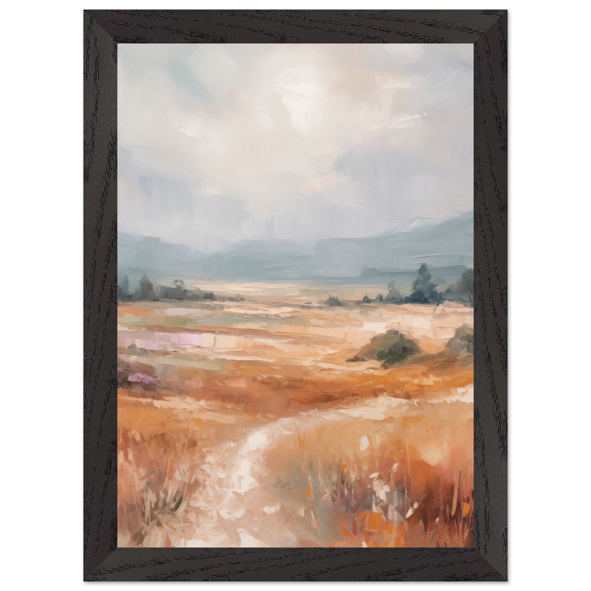 Artfulprints Poster met Lijst Abstract - Open field - A4 21x29.7 cm -