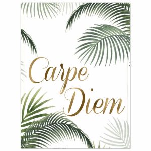 Artfulprints Poster Boho – Carpe diem – 30×40 cm – Groen Artfulprints Poster Boho – Carpe diem – 30×40 cm – Groen