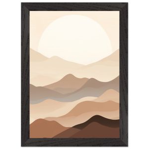 Artfulprints Poster met Lijst Japandi landscape – A4 21×29.7 cm – Meer Artfulprints Poster met Lijst Japandi landscape – A4 21×29.7 cm – Meer