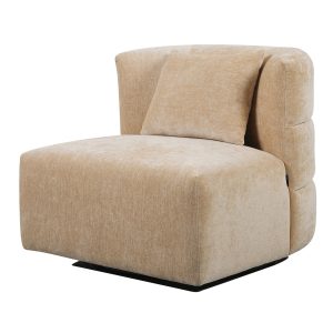 DÉJA Living Draaifauteuil Ethan – Beige Stof – 88x95x75cm DÉJA Living Draaifauteuil Ethan – Beige Stof – 88x95x75cm