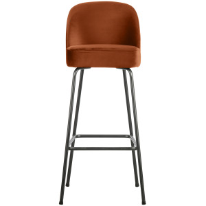 WOOOD barstoel Vogue – Velvet – Roest – 103x50x55 WOOOD barstoel Vogue – Velvet – Roest – 103x50x55