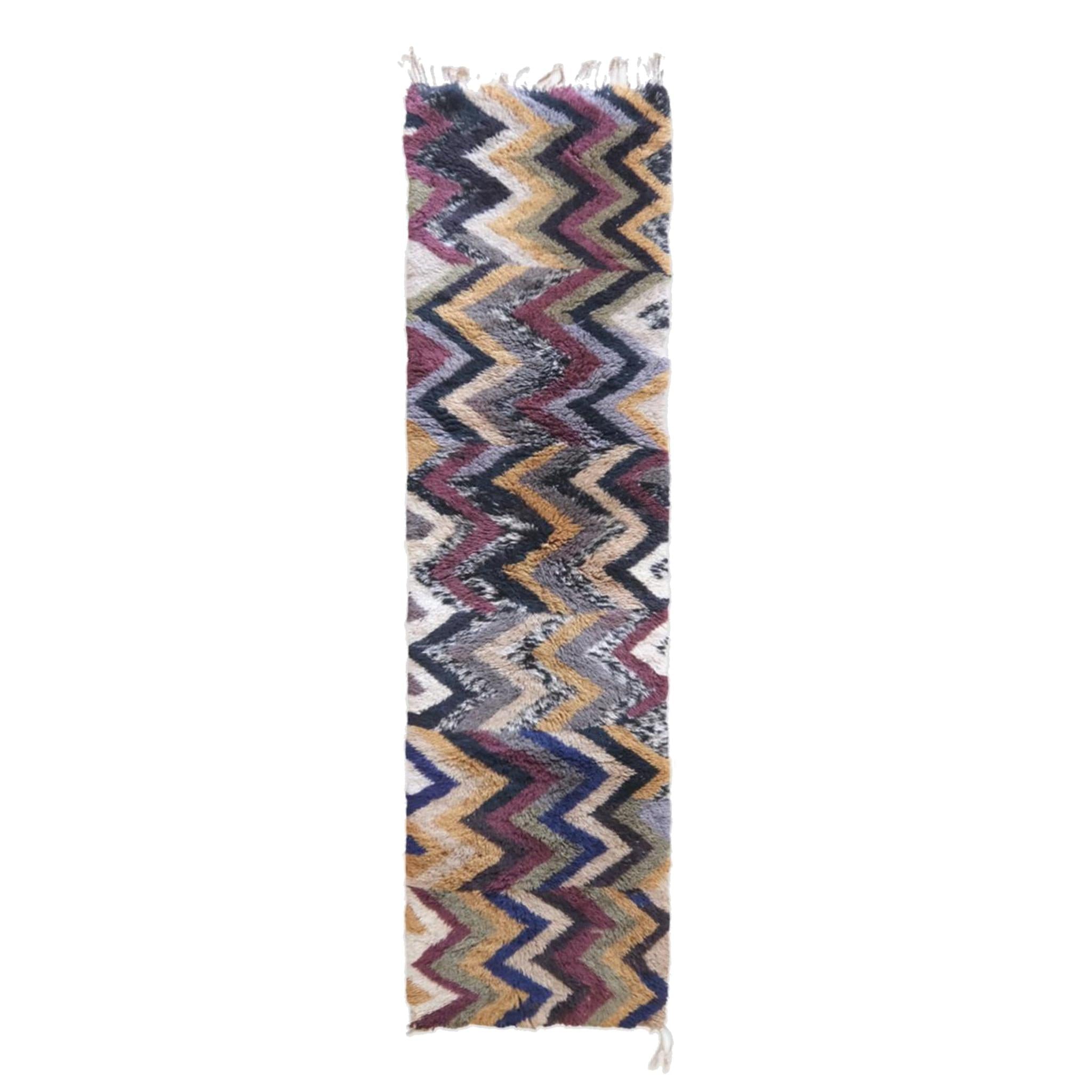 AFK Living vloerkleed Berber - handgemaakt - Wol - 81 x 312 cm