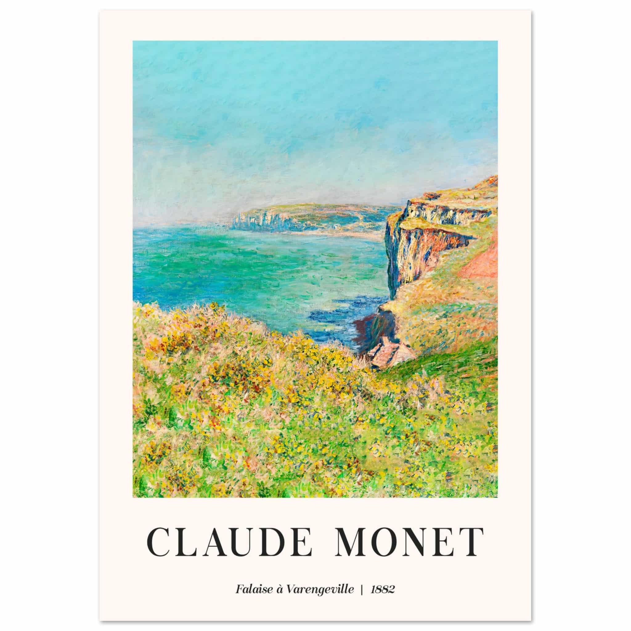 Artfulprints Poster Claude Monet - Falaise à Varengeville - A4 21x29.7