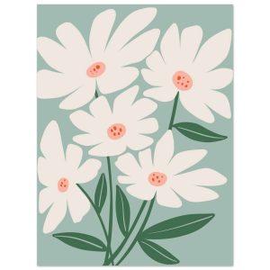 Artfulprints Poster Boho – Joyful petals – 30×40 cm – Wit Artfulprints Poster Boho – Joyful petals – 30×40 cm – Wit