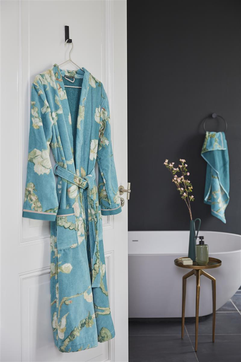 Beddinghouse x Van Gogh Museum - Katoen - Badjas - Blossom - M - Blauw