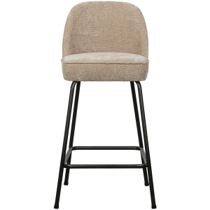 WOOOD Barstoel 65 cm 3D Vogue – Chenille – Zand – 89x50x55 cm WOOOD Barstoel 65 cm 3D Vogue – Chenille – Zand – 89x50x55 cm