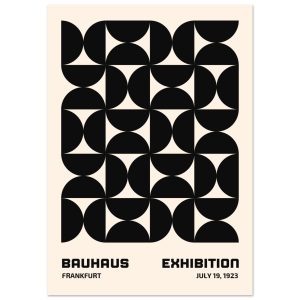 Artfulprints Poster Bauhaus – 19 juli 1923 zwart – A4 21×29.7 cm – Zwa Artfulprints Poster Bauhaus – 19 juli 1923 zwart – A4 21×29.7 cm – Zwa