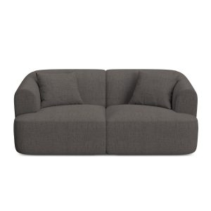 Cosmopolitan Design Modulaire bank Campi 2-zits, structurele stof grij Cosmopolitan Design Modulaire bank Campi 2-zits, structurele stof grij