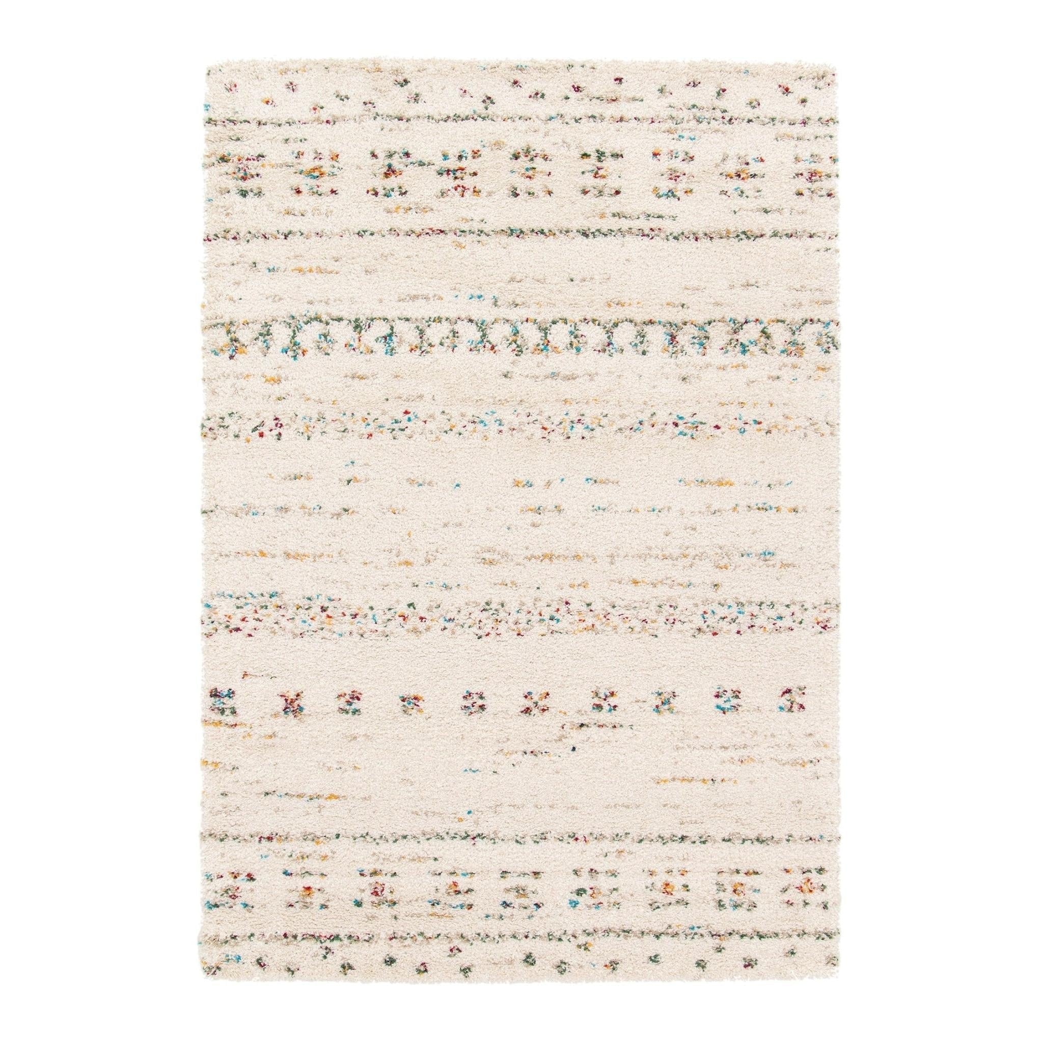 AFK Living vloerkleed Bloom - shaggy - beige - 160 x 230 cm