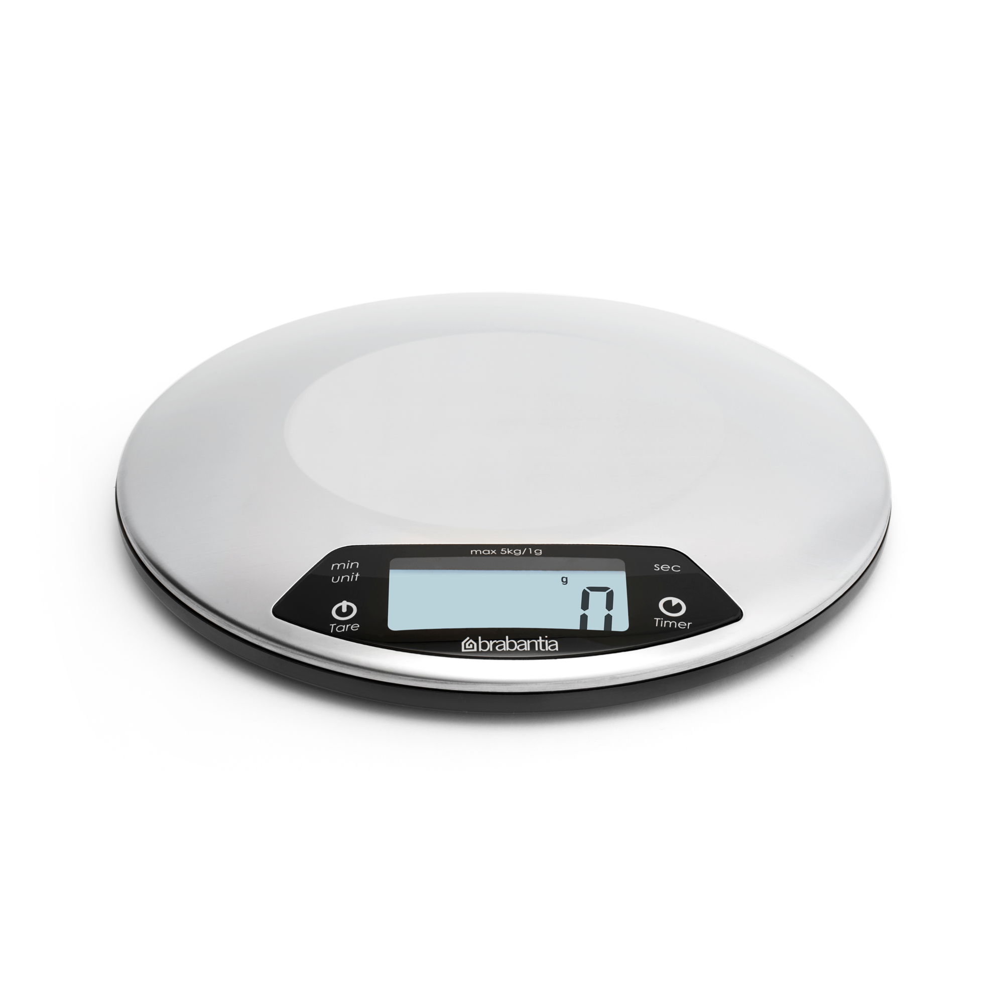 Brabantia Profile Digitale keukenweegschaal rond, met kookwekker - Mat