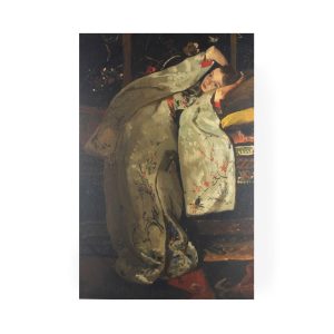 Art for the Home Canvas – Meisje in Witte Kimono – 100x70cm Art for the Home Canvas – Meisje in Witte Kimono – 100x70cm