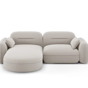 Cosmopolitan Design Modulaire hoekbank links Sydney 3-zits, flueel, li Cosmopolitan Design Modulaire hoekbank links Sydney 3-zits, flueel, li
