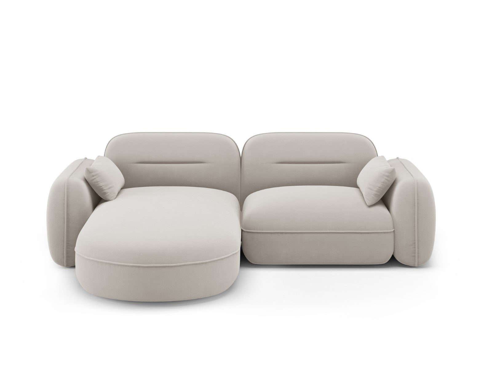 Cosmopolitan Design Modulaire hoekbank links Sydney 3-zits, flueel, li