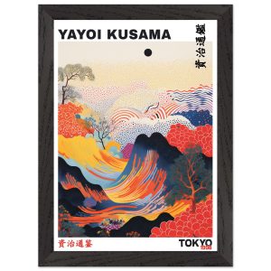 Artfulprints Poster met Lijst Yayoi Kusama – Tokyo 1998 – A4 21×29.7 c