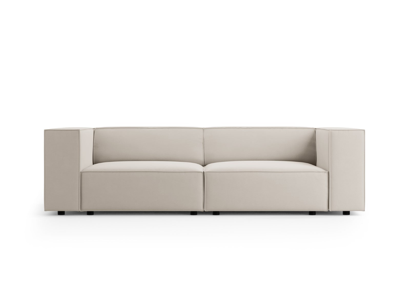Cosmopolitan Design Bank Arendal 3-zits, flueel, ecru - 102x204x70cm