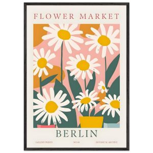 Artfulprints Poster met Lijst Flower market – Berlin II – 70×100 cm – Artfulprints Poster met Lijst Flower market – Berlin II – 70×100 cm –