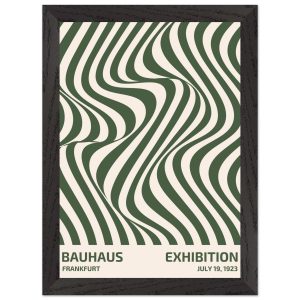 Artfulprints Poster met Lijst Bauhaus – Exhibition Frankfurt green – A Artfulprints Poster met Lijst Bauhaus – Exhibition Frankfurt green – A