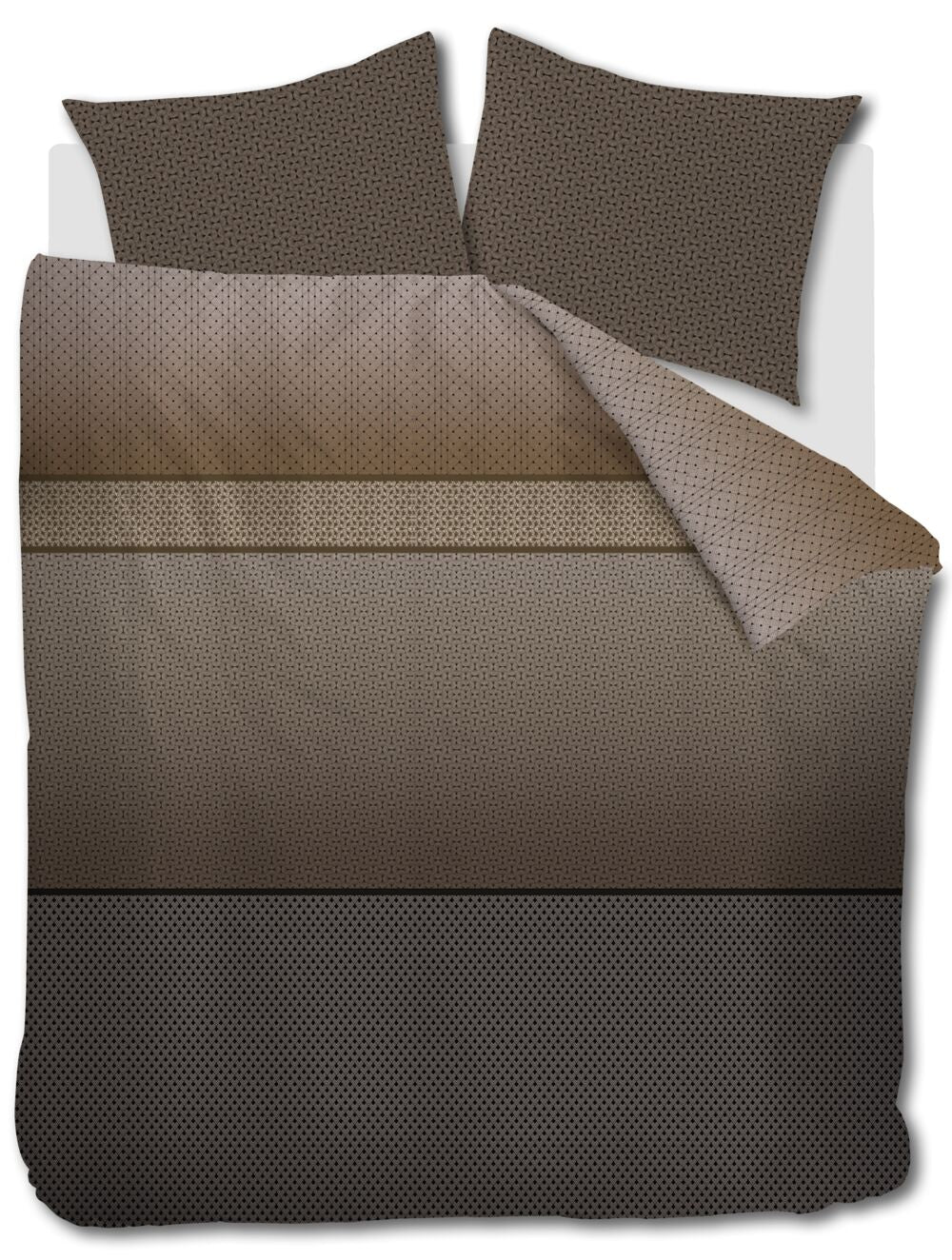 Beddinghouse Dekbedovertrek Carter - 240 x 200/220 cm - Bruin