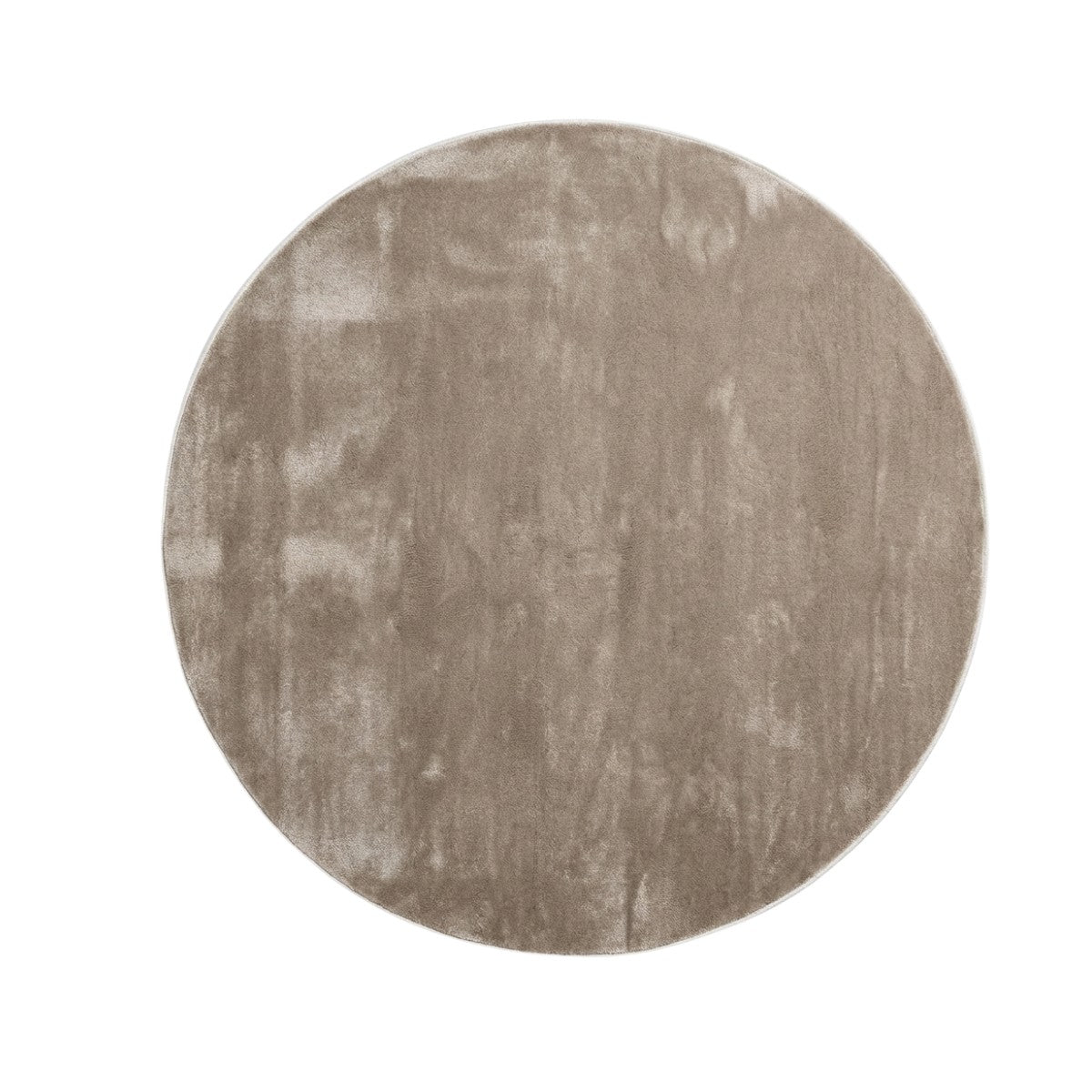 DÉJA Living Vloerkleed Roke - Rond Lichtbruin Tencel - Ø300cm