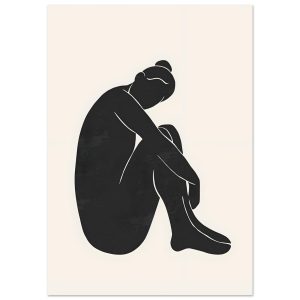 Artfulprints Poster Matisse – The shy lady – A4 21×29.7 cm – Zwart / W Artfulprints Poster Matisse – The shy lady – A4 21×29.7 cm – Zwart / W
