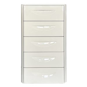 DÉJA Living Ladekast Setra – Glossy Crème – 60x41x105cm DÉJA Living Ladekast Setra – Glossy Crème – 60x41x105cm