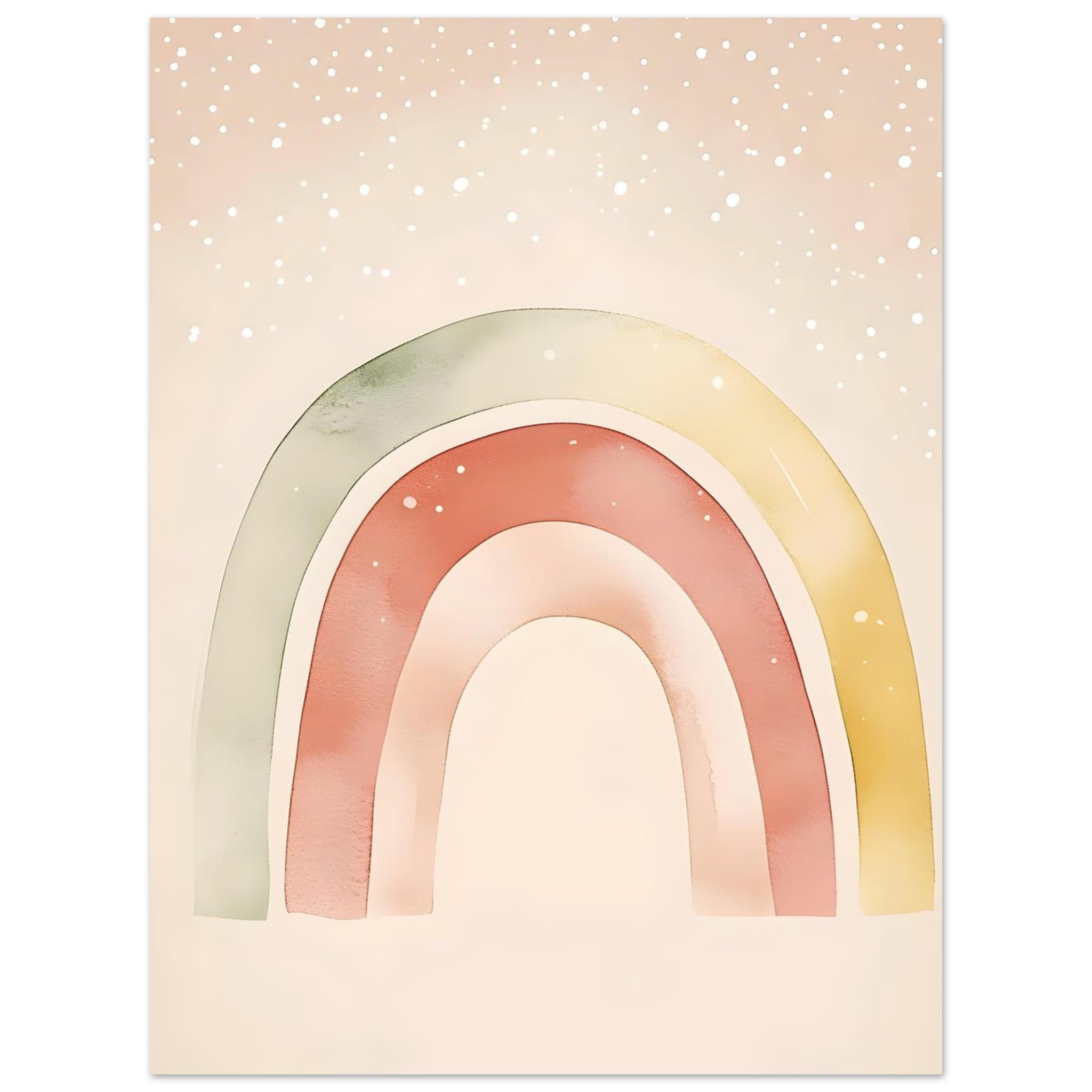 Artfulprints Poster Zachte regenboog - 30x40 cm - Meerkleurig