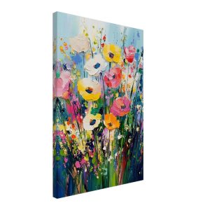 Artfulprints Canvas Colourful flowers canvas – 40×60 cm – Meerkleurig Artfulprints Canvas Colourful flowers canvas – 40×60 cm – Meerkleurig