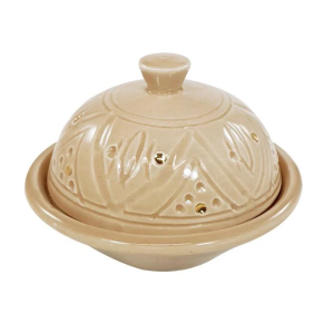 Chabi Chic Botervloot – Empreinte -zand/goud – keramiek – Ø 9 cm x H 1