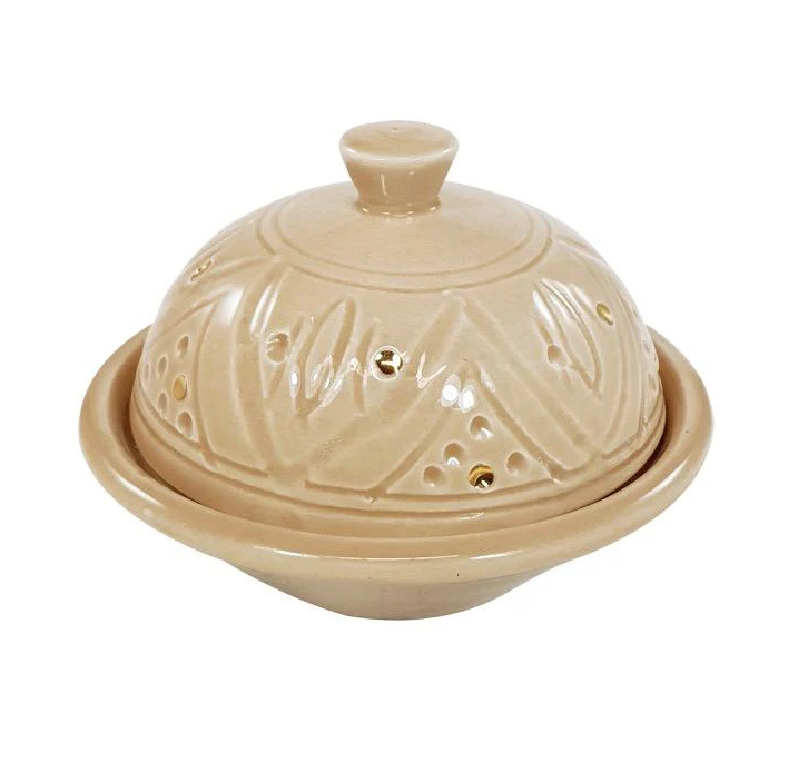 Chabi Chic Botervloot - Empreinte -zand/goud - keramiek - Ø 9 cm x H 1
