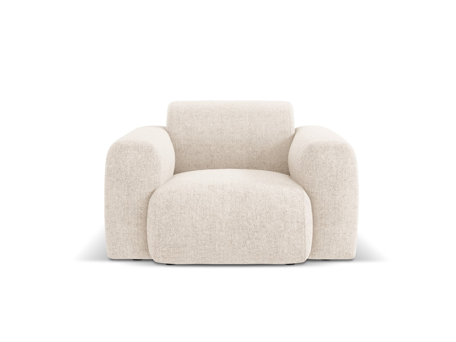 Cosmopolitan Design Fauteuil Nolio 2-zits, chenille, lichtbeige - 95x1