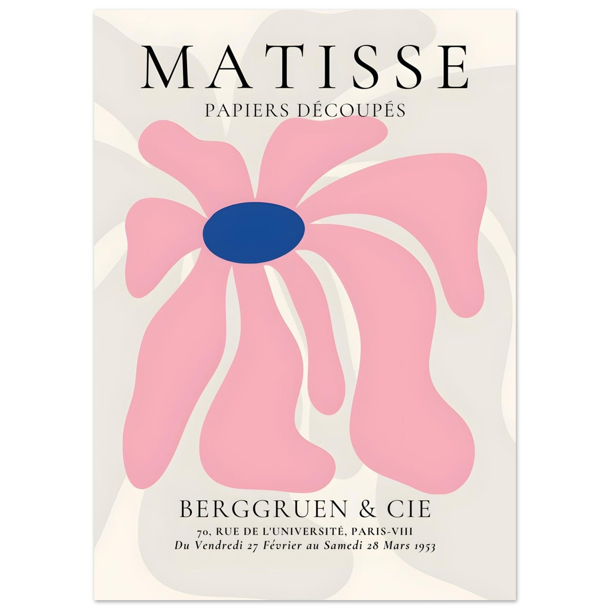 Artfulprints Poster Matisse - Pink floral dream - 50x70 cm - Roze