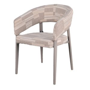DÉJA Living Eetkamerstoel Malmö – Greige Stof – Set van 2 DÉJA Living Eetkamerstoel Malmö – Greige Stof – Set van 2