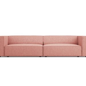 Cosmopolitan Design Bank Arendal 4-zits, chenille, roze – 102x244x70cm Cosmopolitan Design Bank Arendal 4-zits, chenille, roze – 102x244x70cm