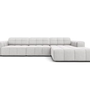 Cosmopolitan Design rechter hoekbank Chicago 4-zits, flueel geld – 167 Cosmopolitan Design rechter hoekbank Chicago 4-zits, flueel geld – 167
