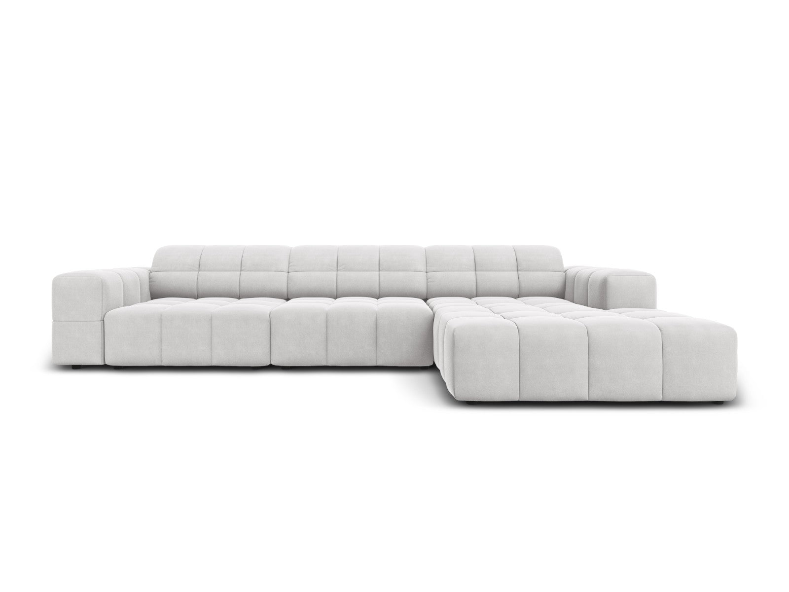 Cosmopolitan Design rechter hoekbank Chicago 4-zits, flueel geld - 167