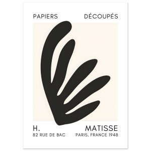 Artfulprints Poster Matisse – Aquatic impression black – 50×70 cm – Zw Artfulprints Poster Matisse – Aquatic impression black – 50×70 cm – Zw