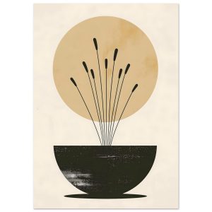 Artfulprints Poster Boho – Sun bowl – A4 21×29.7 cm – Meerkleurig Artfulprints Poster Boho – Sun bowl – A4 21×29.7 cm – Meerkleurig