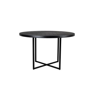 Dutchbone Class Eettafel Rond 120 cm Acaciahout Zwart Dutchbone Class Eettafel Rond 120 cm Acaciahout Zwart