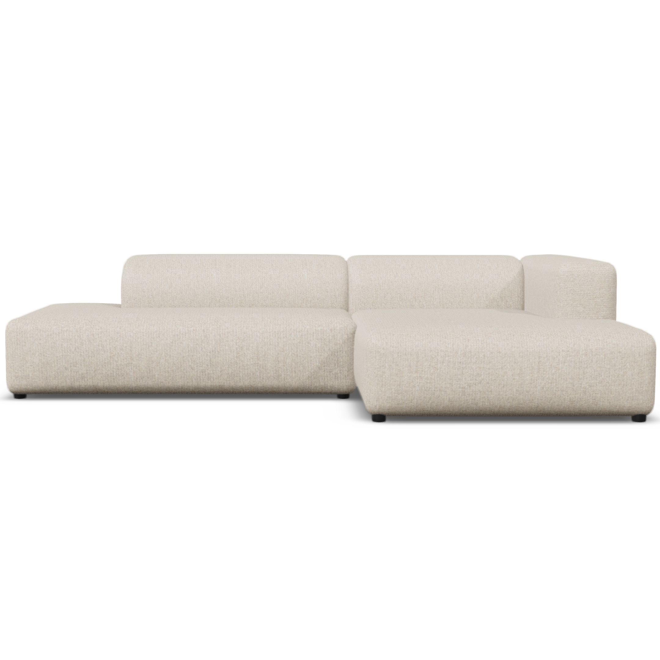 4x6 sofa - modulaire hoekbank rechts - model X6 - beige melange - 288c