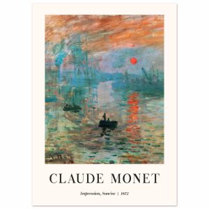 Artfulprints Poster Claude Monet – Impression sunrise – 50×70 cm – Mee Artfulprints Poster Claude Monet – Impression sunrise – 50×70 cm – Mee