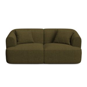 Cosmopolitan Design Modulaire bank Campi 2-zits, structurele stof groe Cosmopolitan Design Modulaire bank Campi 2-zits, structurele stof groe
