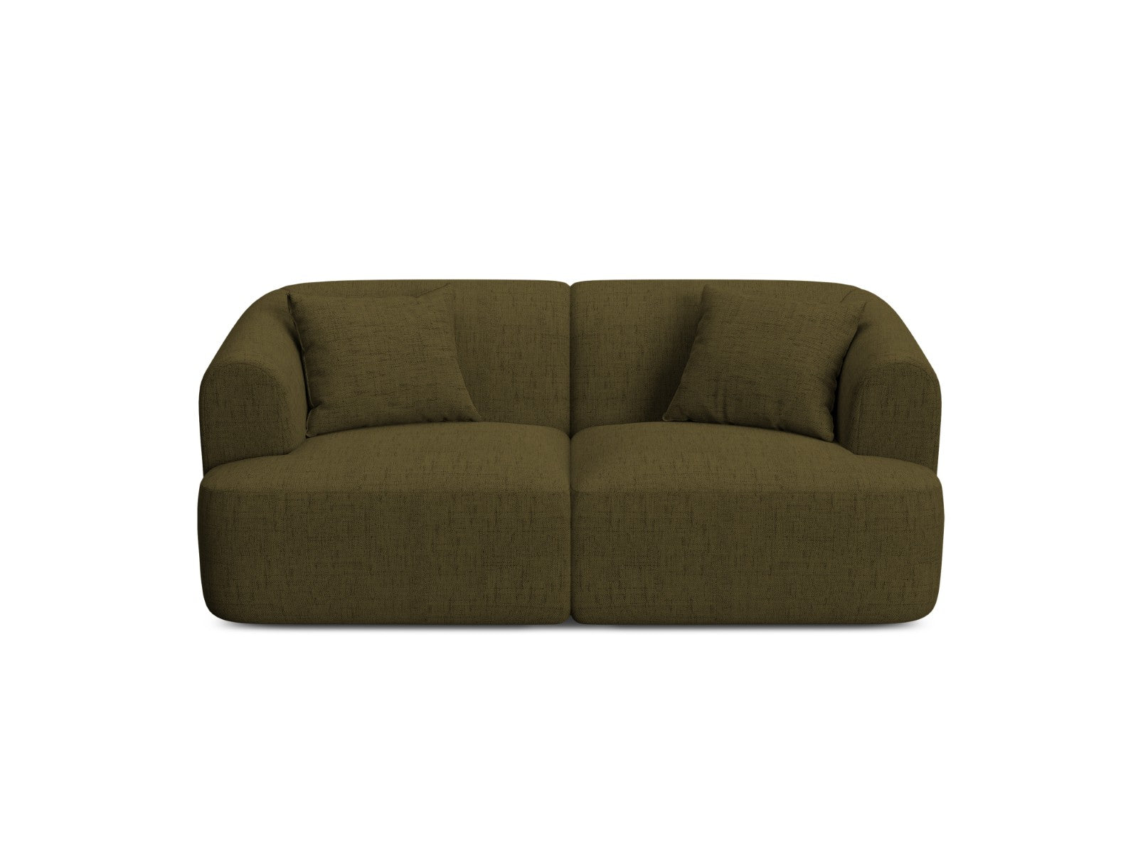 Cosmopolitan Design Modulaire bank Campi 2-zits, structurele stof groe