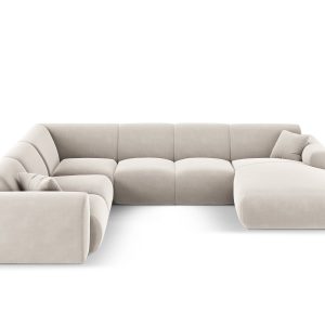 Cosmopolitan Design Panoramische hoekbank links Nolio 6-zits, flueel l Cosmopolitan Design Panoramische hoekbank links Nolio 6-zits, flueel l